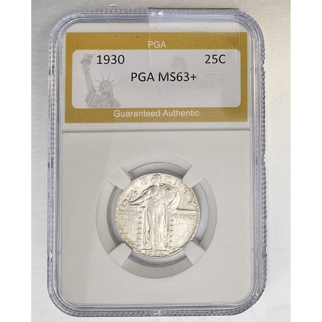 1930 Standing Liberty Quarter PGA MS63+: 1930 Standing Liberty Quarter PGA MS63+