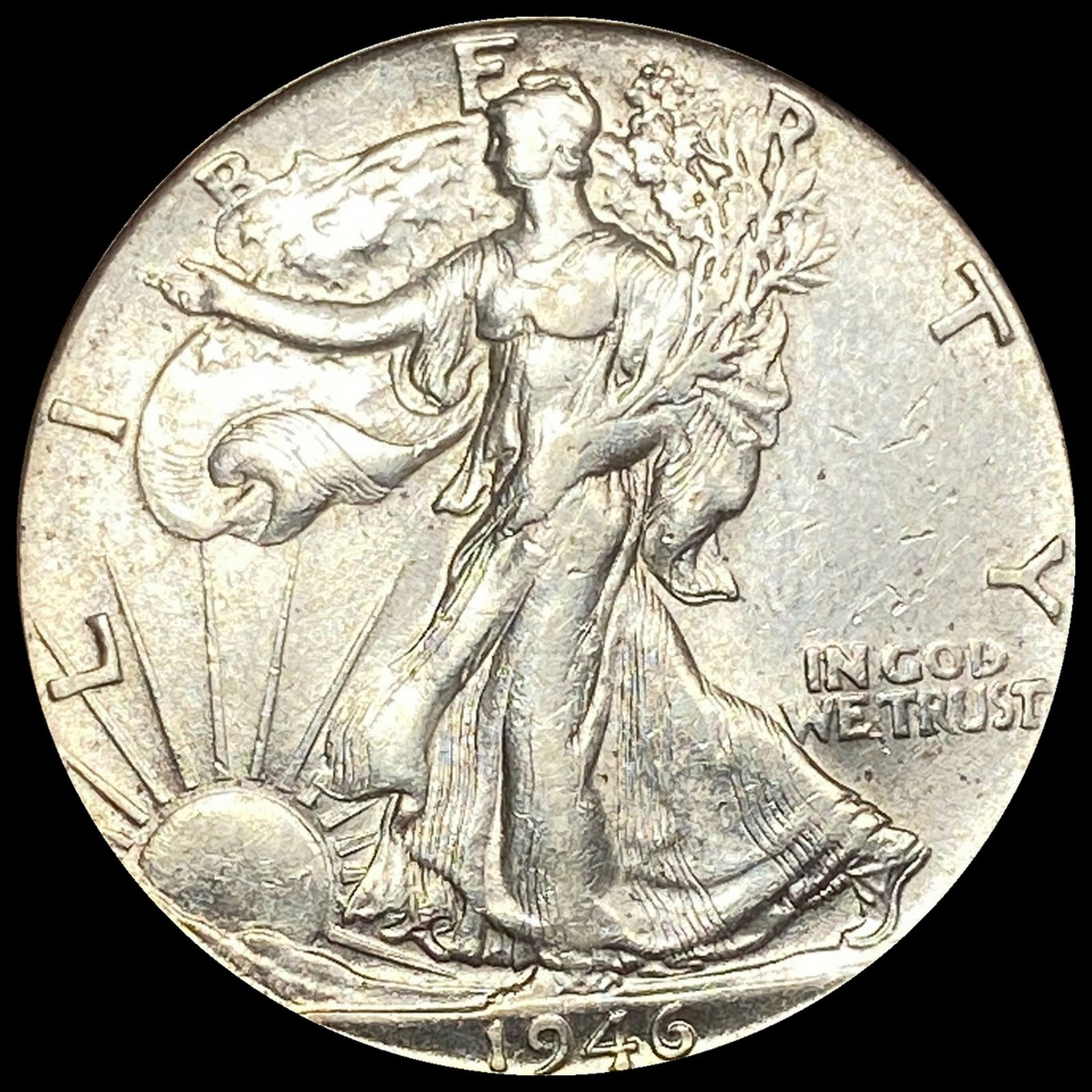 1946-S Silver Half Dollar (Walking Liberty) ABOUT UNCIRCULATED (1 of 2)