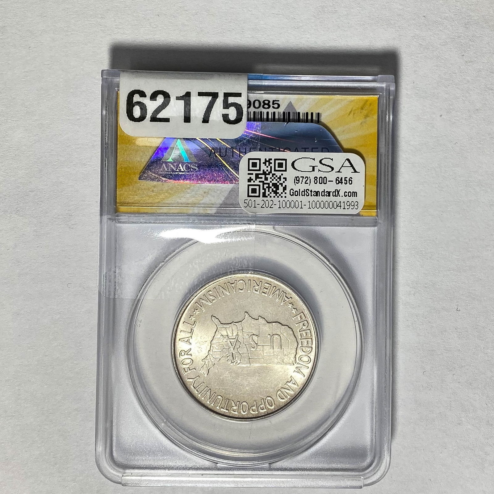 1952 50C Washington-Carver ANACS MS64 (1 of 2)