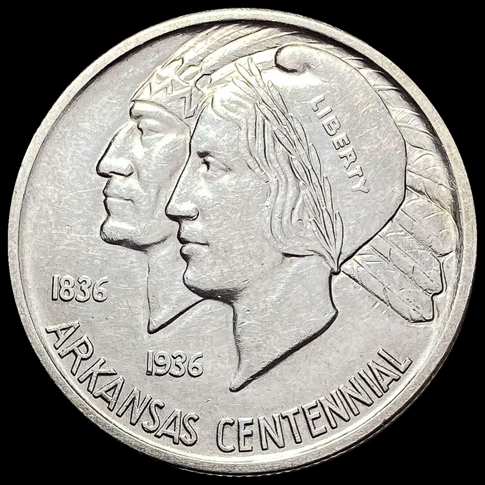 1935 Arkansas Centennial Silver Half Dollar UNCIRCULATED (1 of 2)