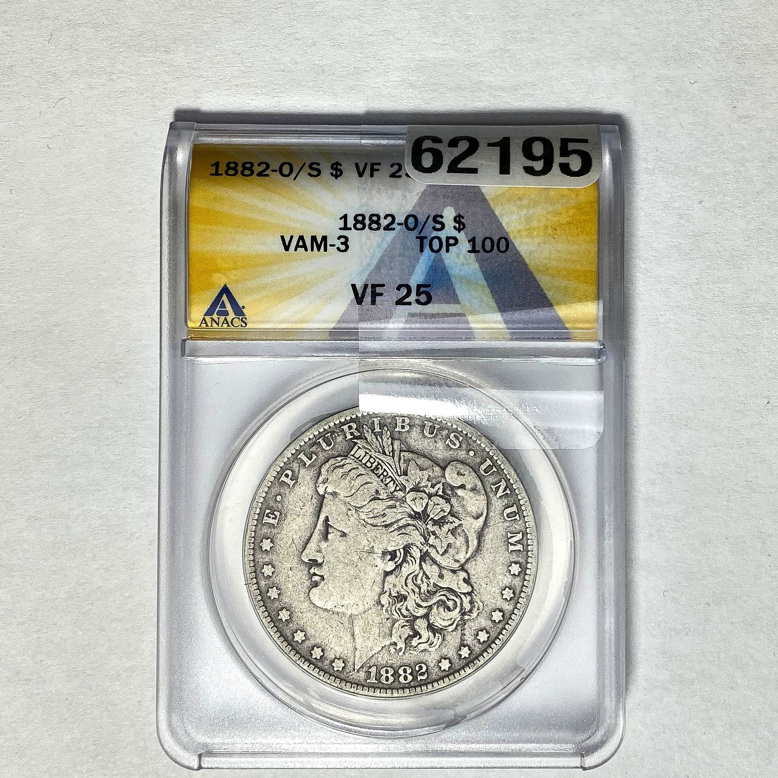 1882-O/S Morgan Dollar ANACS VF 25 SILVER (1 of 2)