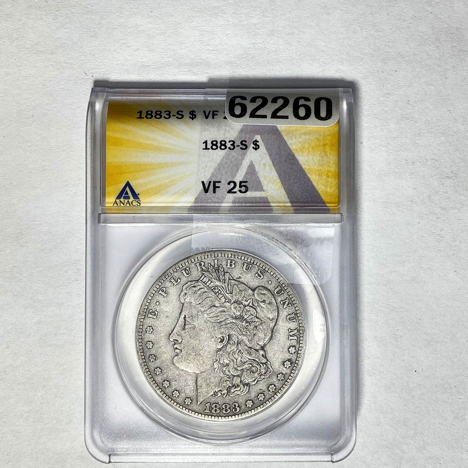 1883-S Morgan Dollar ANACS VF 25 SILVER (1 of 2)
