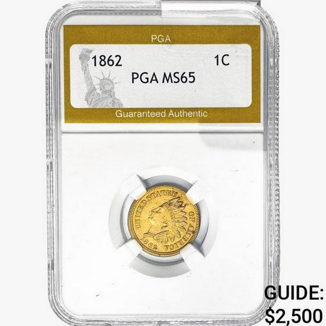 1862 Indian Head Cent PGA MS65 (1 of 2)