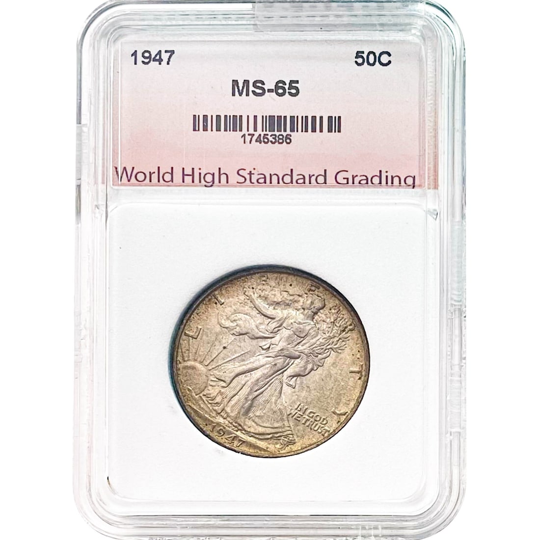 1947 Walking Liberty Half Dollar WHSG MS64 (1 of 2)