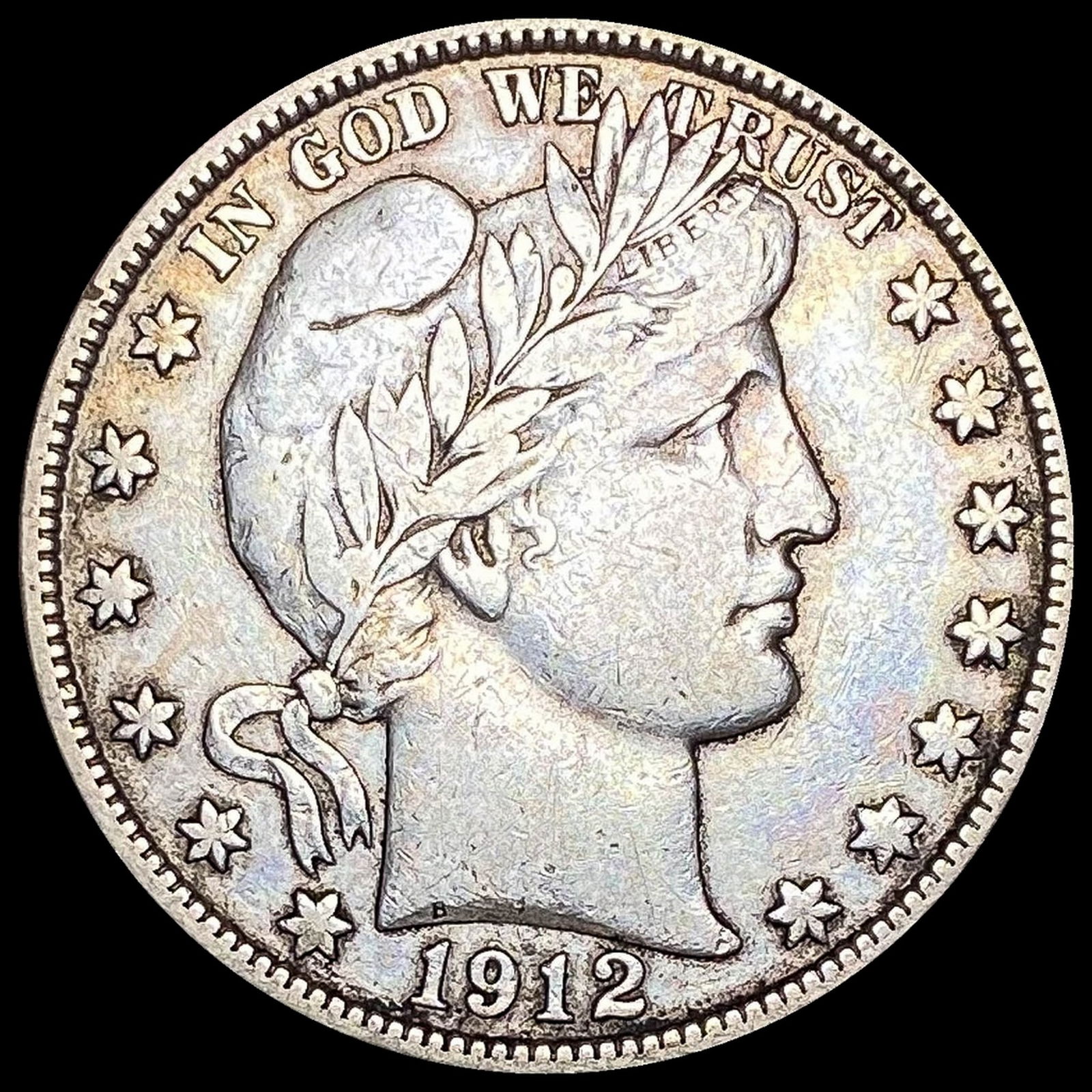 1912-D Silver Barber Half Dollar NEARLY UNCIRCULATED (1 of 2)