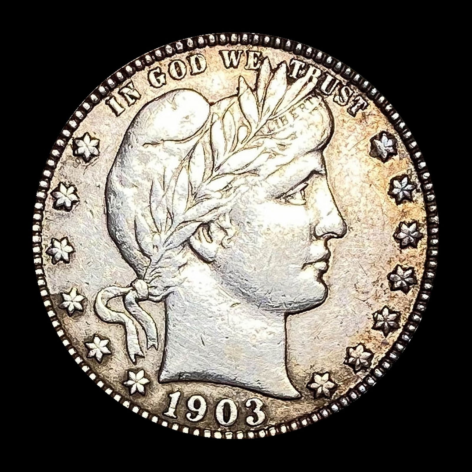 1903-S Barber Silver Quarter NEARLY UNCIRCULATED (1 of 2)