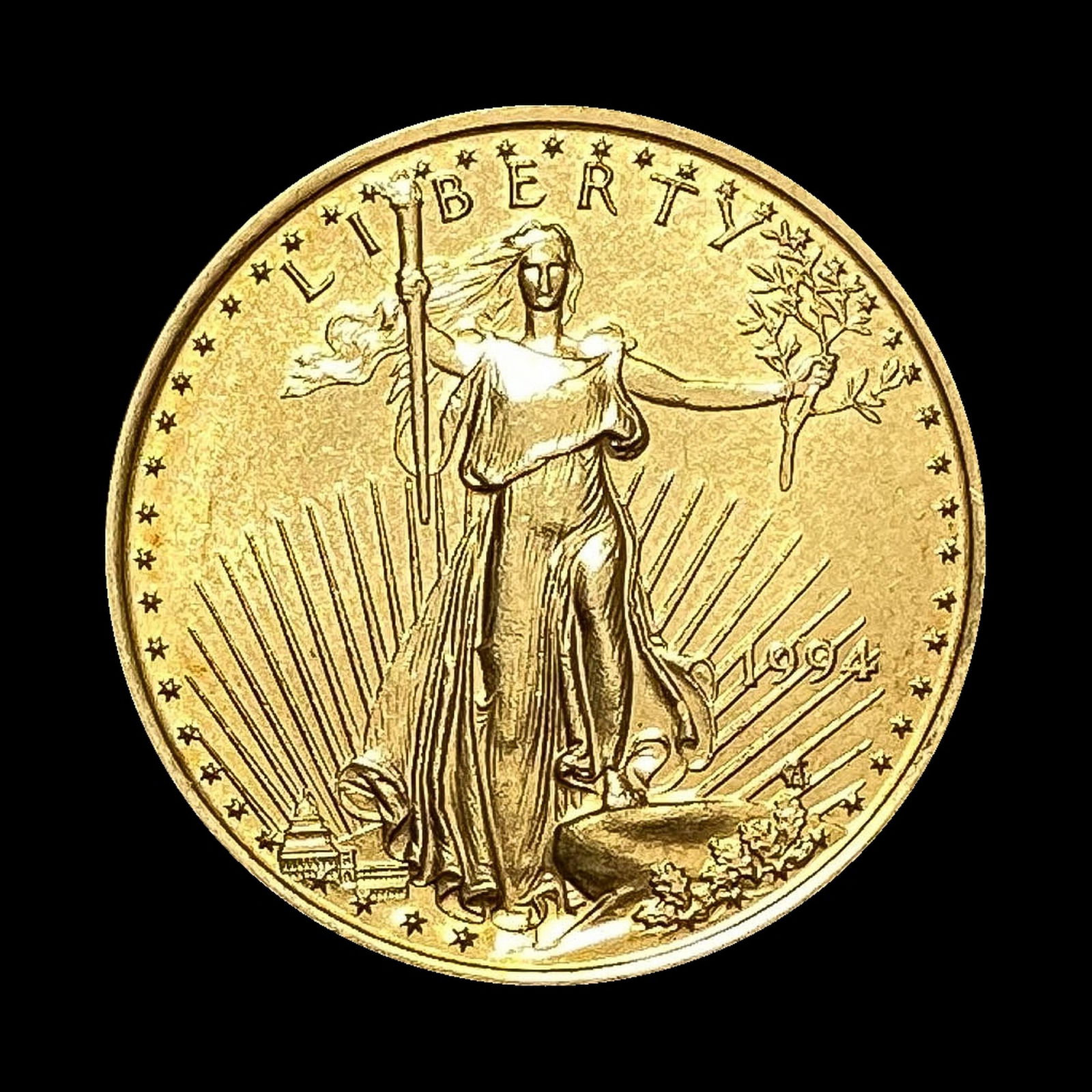 1994 1/4 oz Gold American Eagle $10 CHOICE BU (1 of 2)