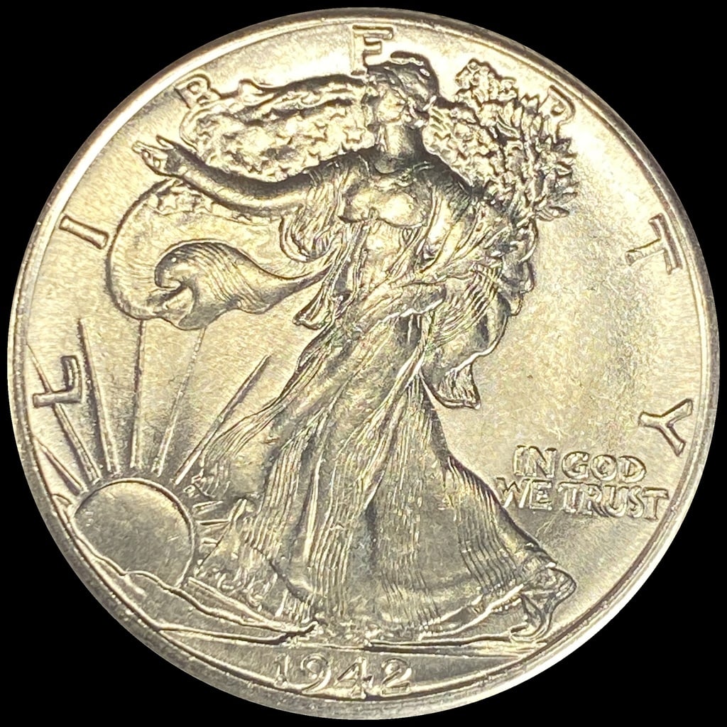 1942 Silver Half Dollar (Walking Liberty) GEM BU (1 of 2)