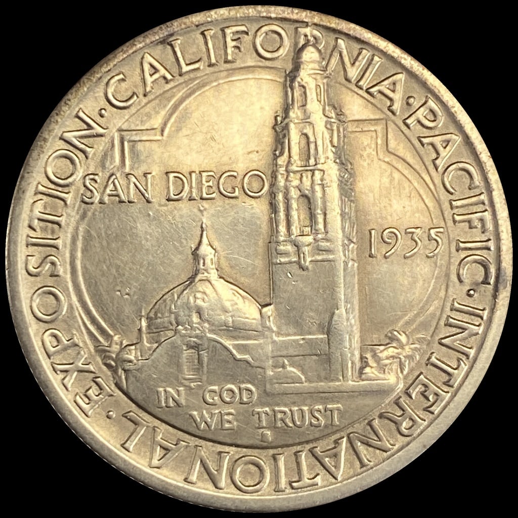 1935 Silver Half Dollar California-Pacific Expo CHOICE BU (1 of 2)