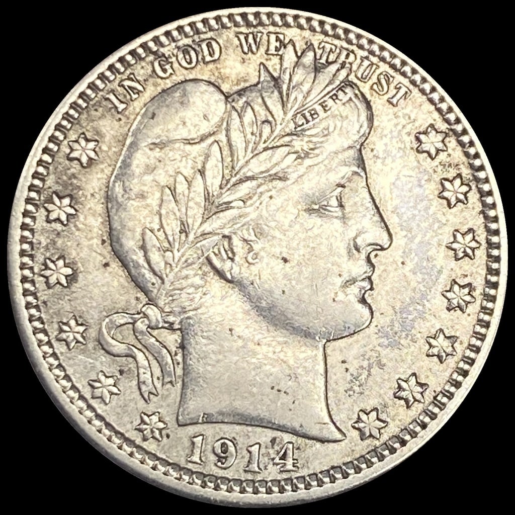 1914-D Silver Barber Quarter UNCIRCULATED (1 of 2)