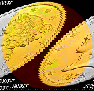 1859 $5 Gold Half Eagle CHOICE BU: 1859 $5 Gold Half Eagle CHOICE BU