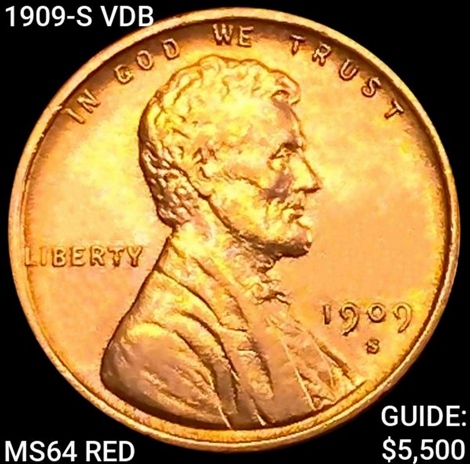 1909-S VDB Wheat Cent CHOICE BU RD (1 of 2)