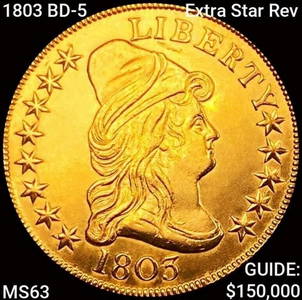 1803 BD-5 Extra Star Rev $10 Gold Eagle CHOICE BU