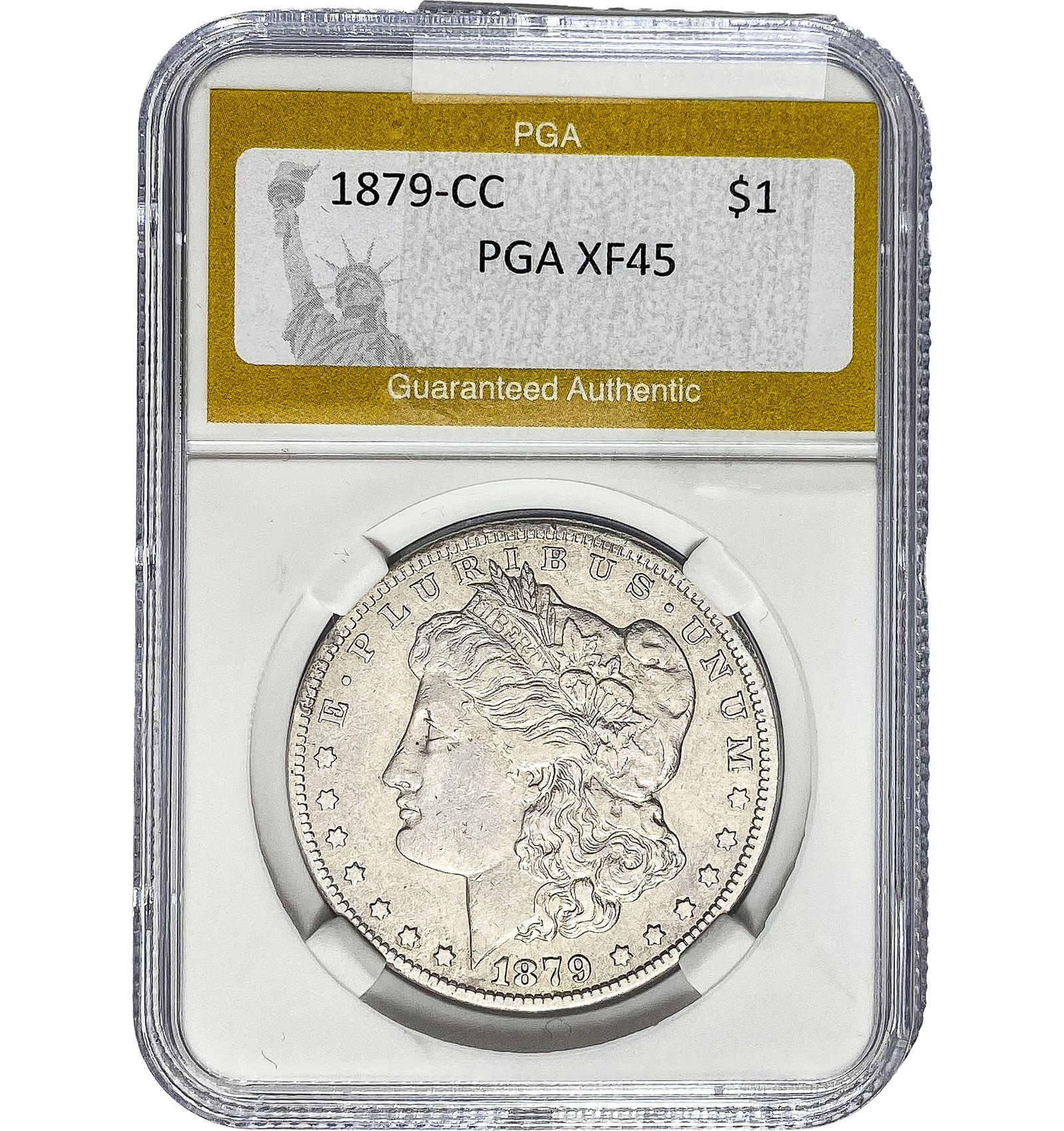 1879-CC Morgan Dollar PGA XF45 SILVER (1 of 2)