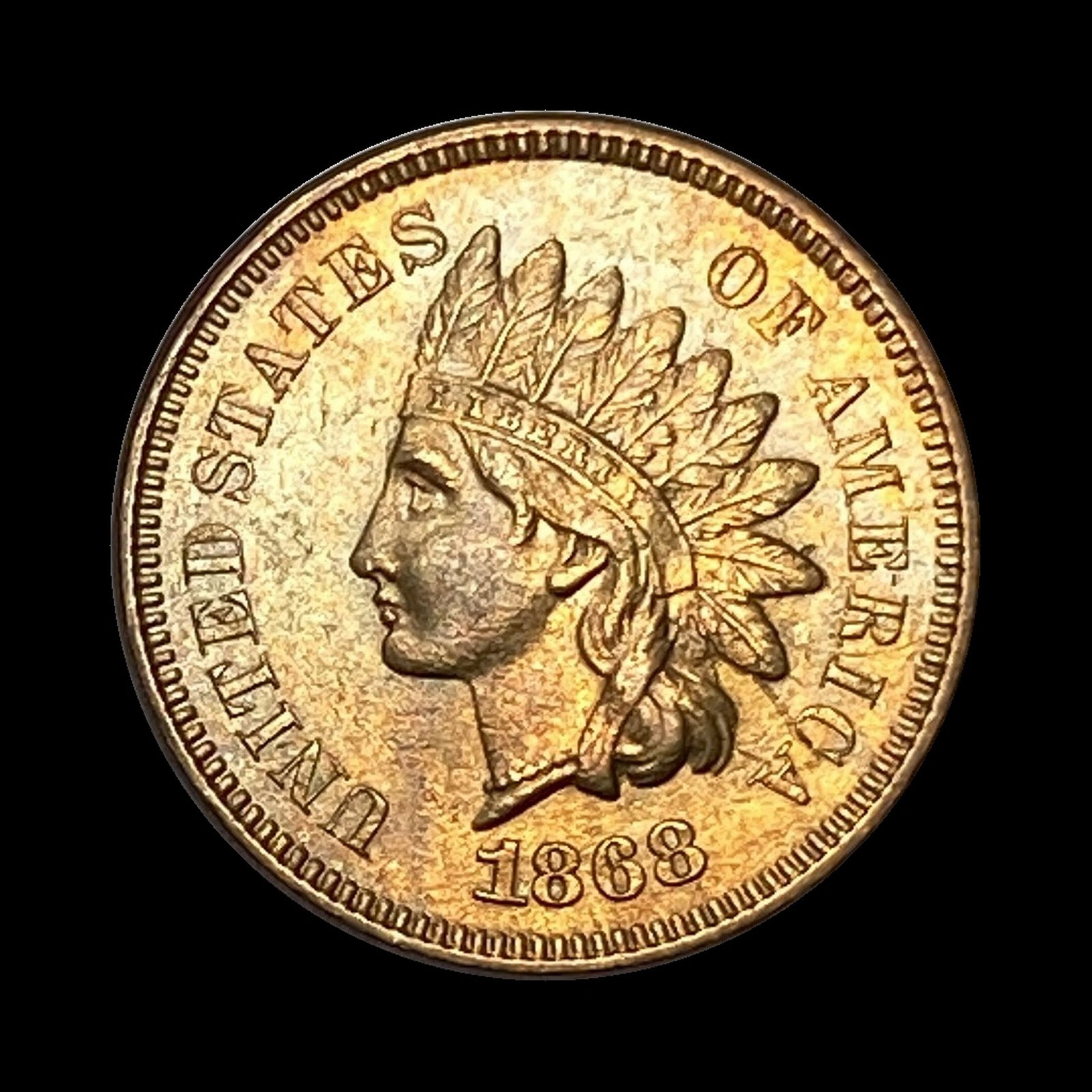 1868 Indian Head Cent UNCIRCULATED (1 of 2)