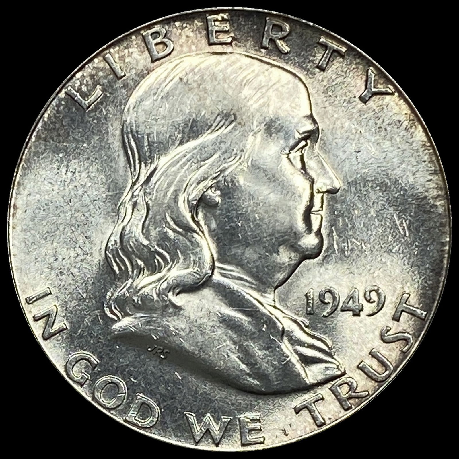 1949 Franklin Silver Half Dollar CHOICE BU (1 of 2)