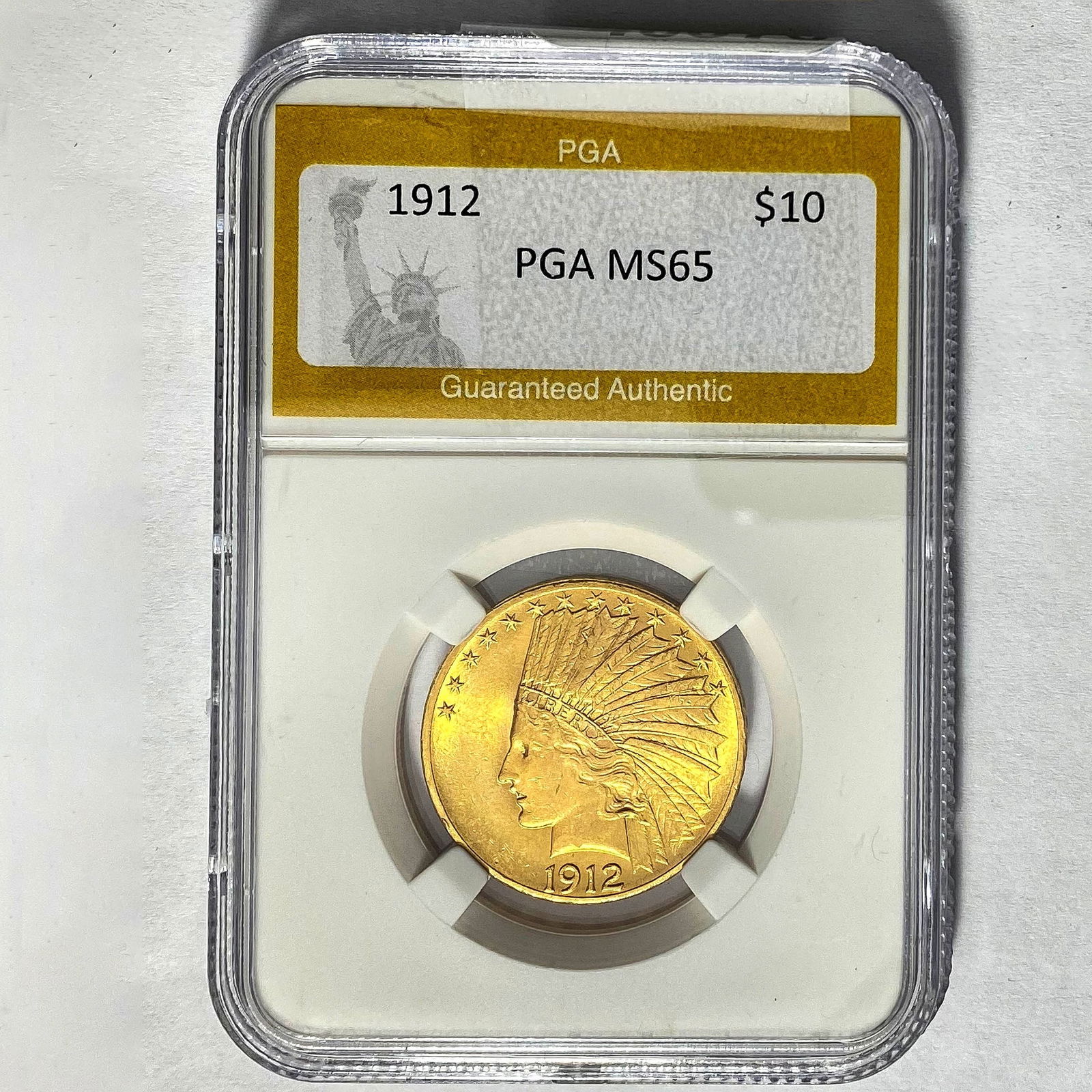 1912 $10 Indian Head Eagle PGA MS65 (1 of 2)