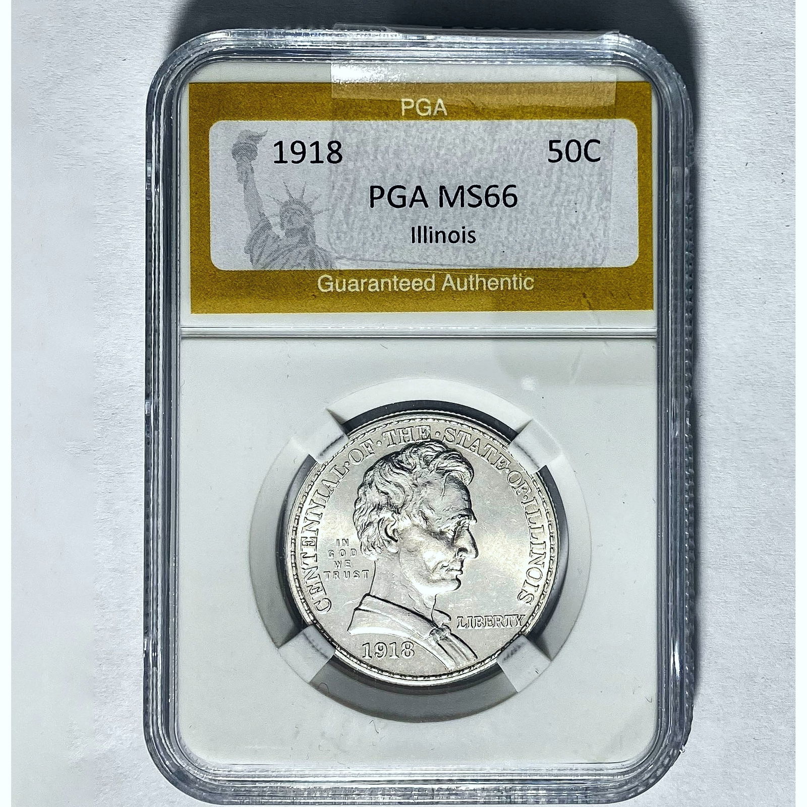 1918 Illinois Half Dollar PGA MS66 (1 of 2)