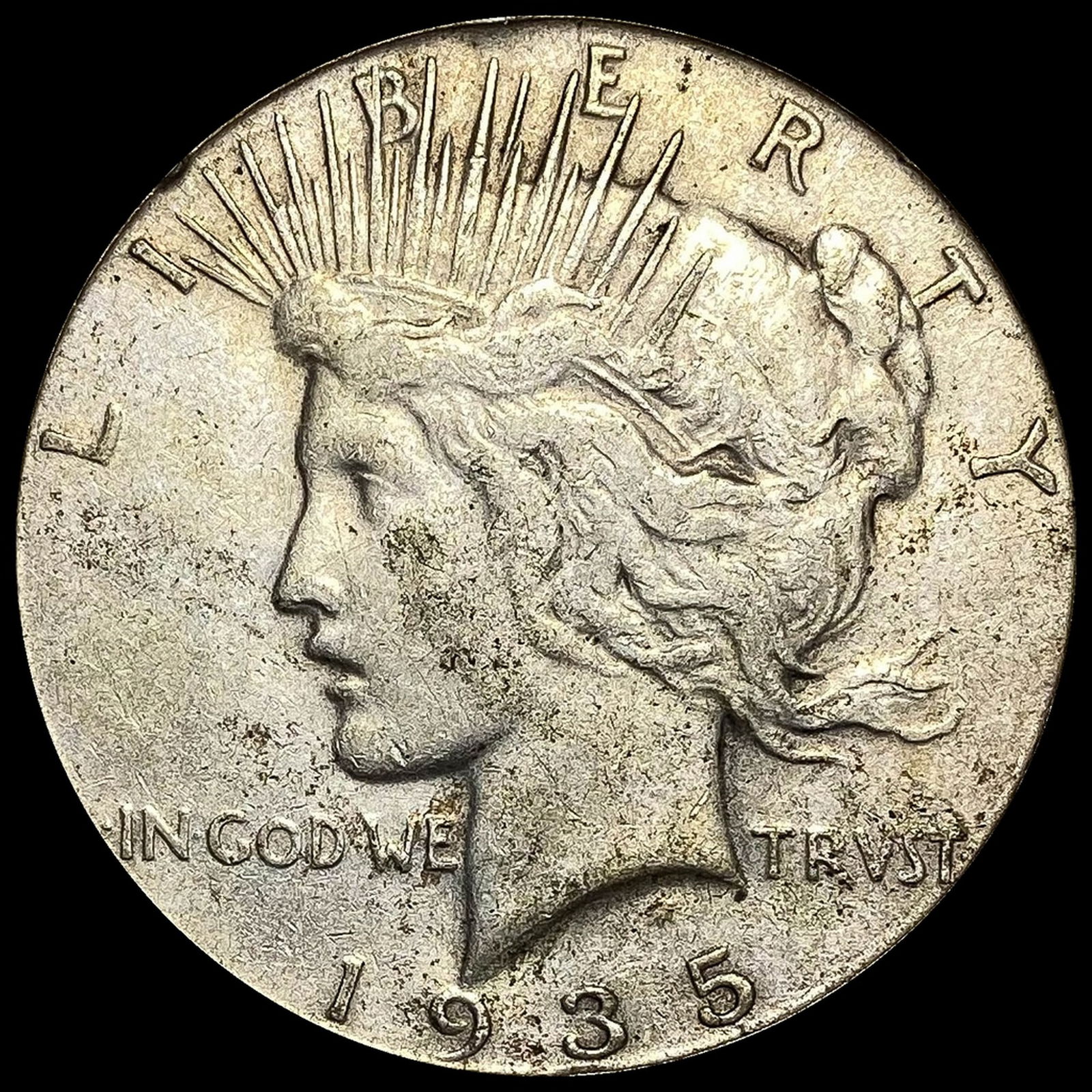 1935-S Silver Peace Dollar LIGHTLY CIRCULATED (1 of 2)
