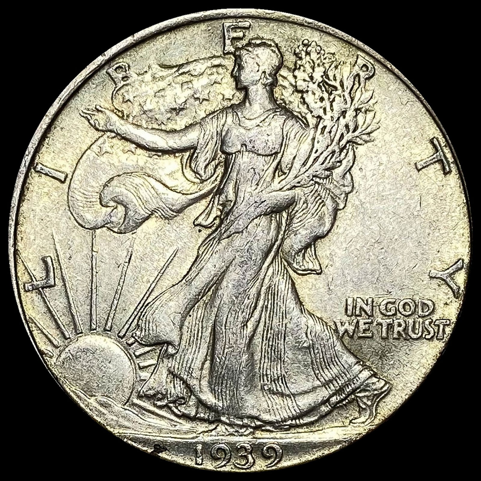 1939 Silver Half Dollar Walking Liberty CLOSELY UNCIRCULATED (1 of 2)