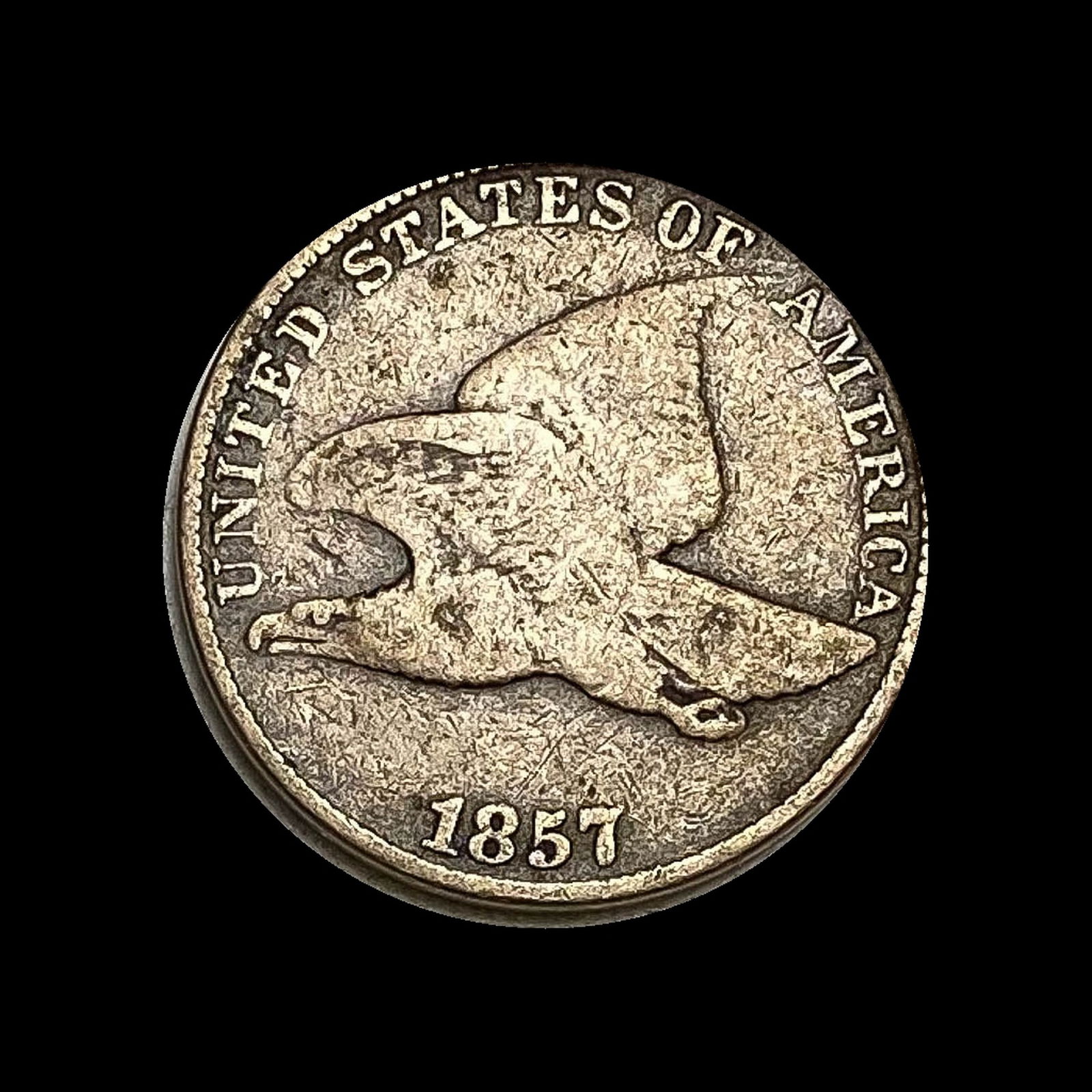 1857 Flying Eagle Cent NICELY CIRCULATED (1 of 2)