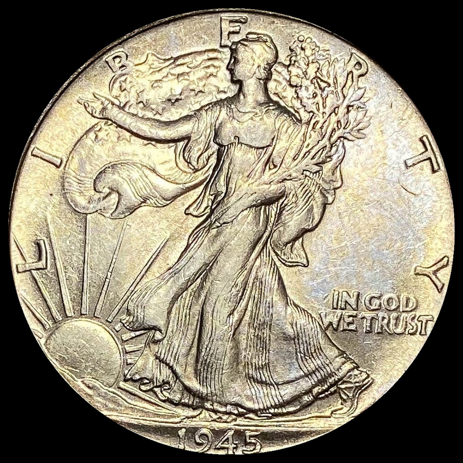 1945 Walking Liberty Half Dollar CHOICE BU: 1945 Walking Liberty Half Dollar CHOICE BU