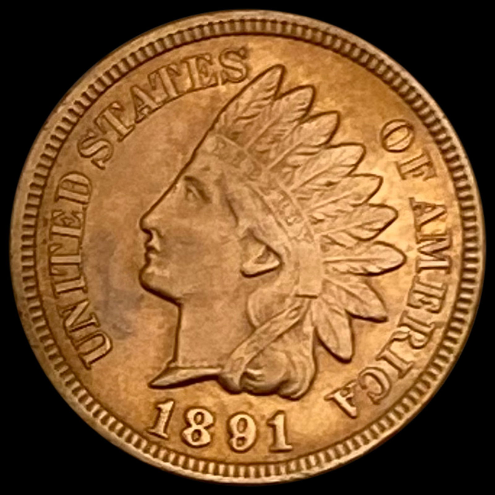1891 Indian Head Cent UNCIRCULATED (1 of 2)