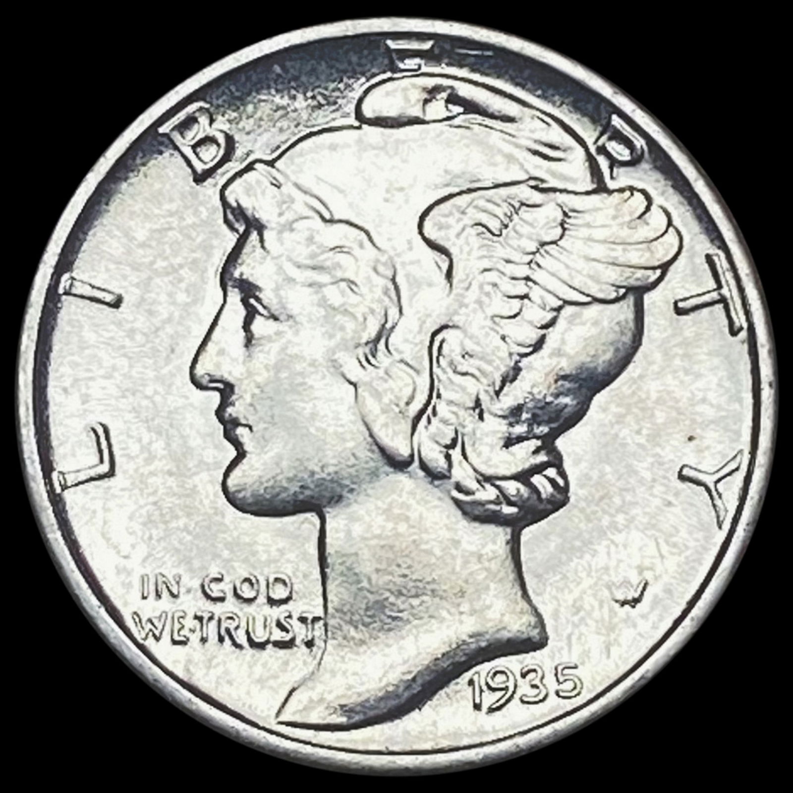 1935 Mercury Dime GEM BU (1 of 2)