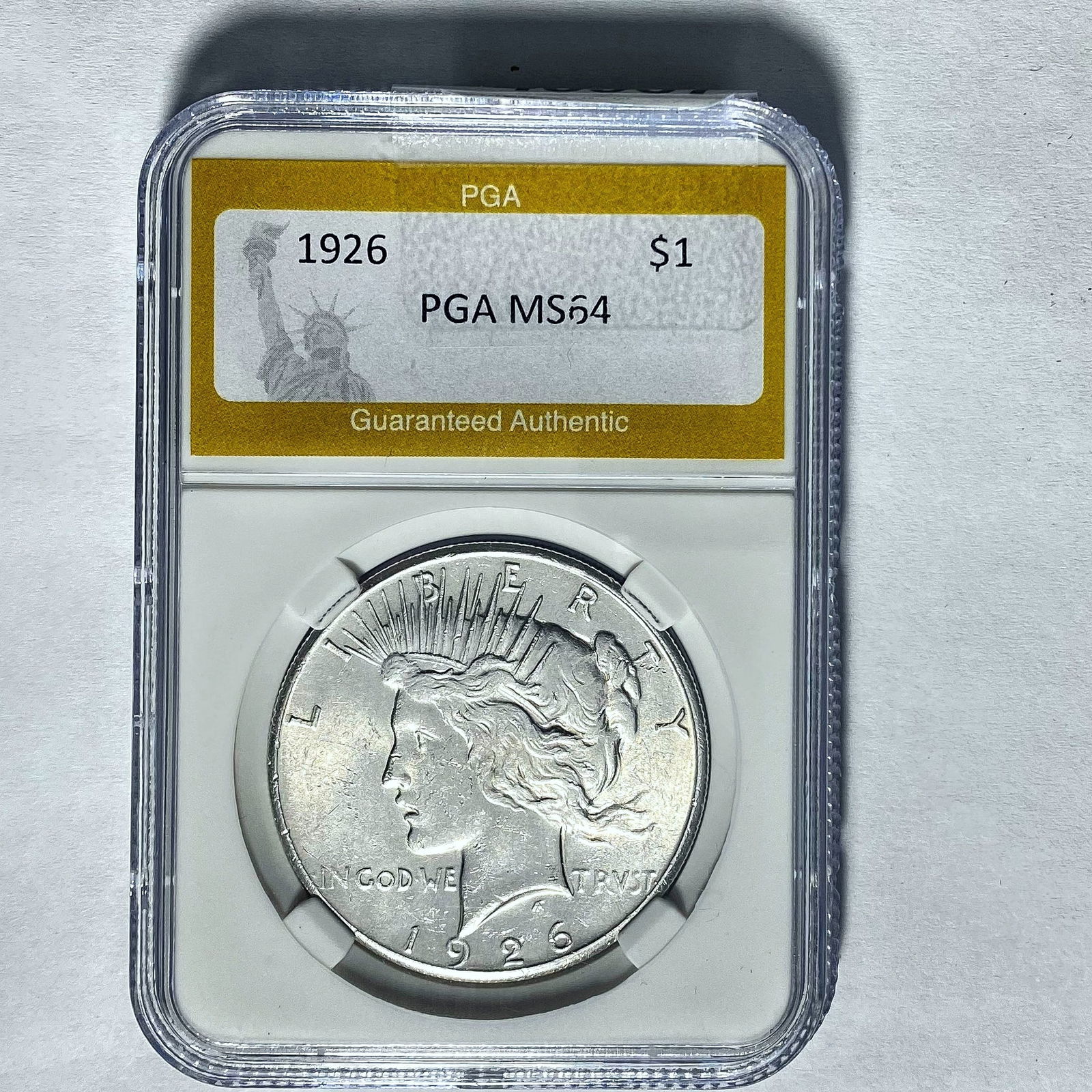 1926 Silver Peace Dollar PGA MS64 (1 of 2)