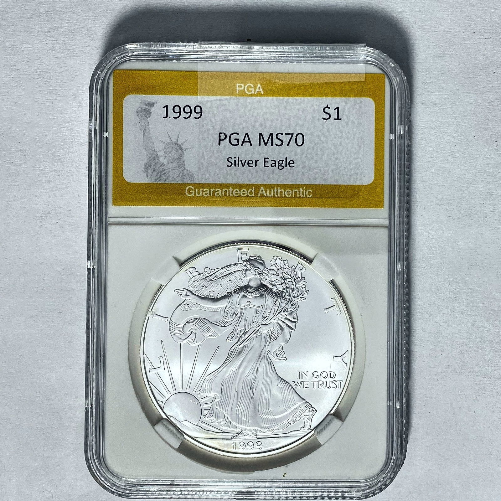 1999 $1 Silver Eagle PGA MS70 (1 of 2)