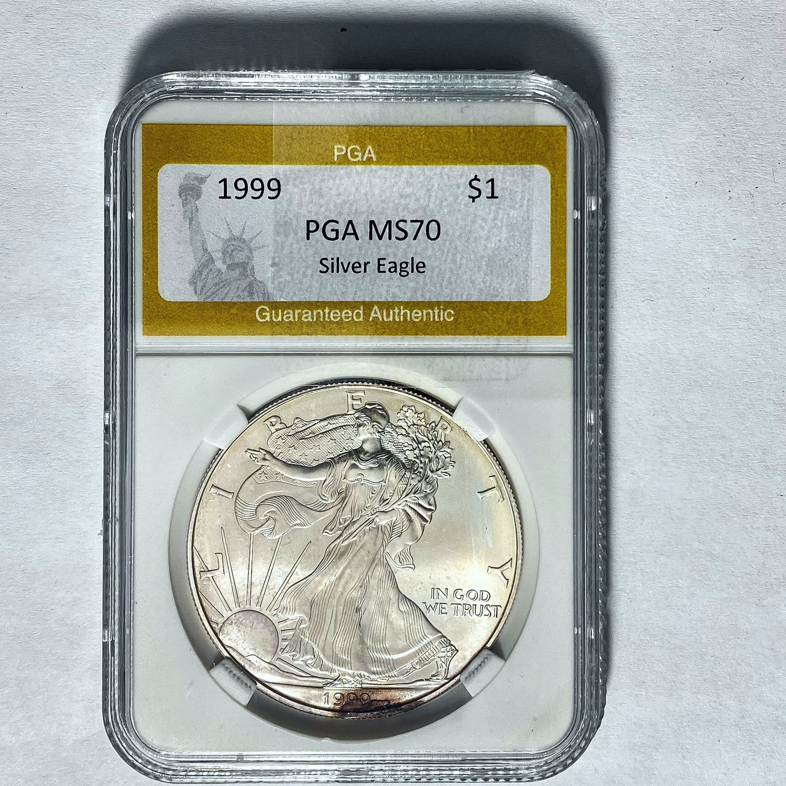 1999 $1 Silver Eagle PGA MS70 (1 of 2)