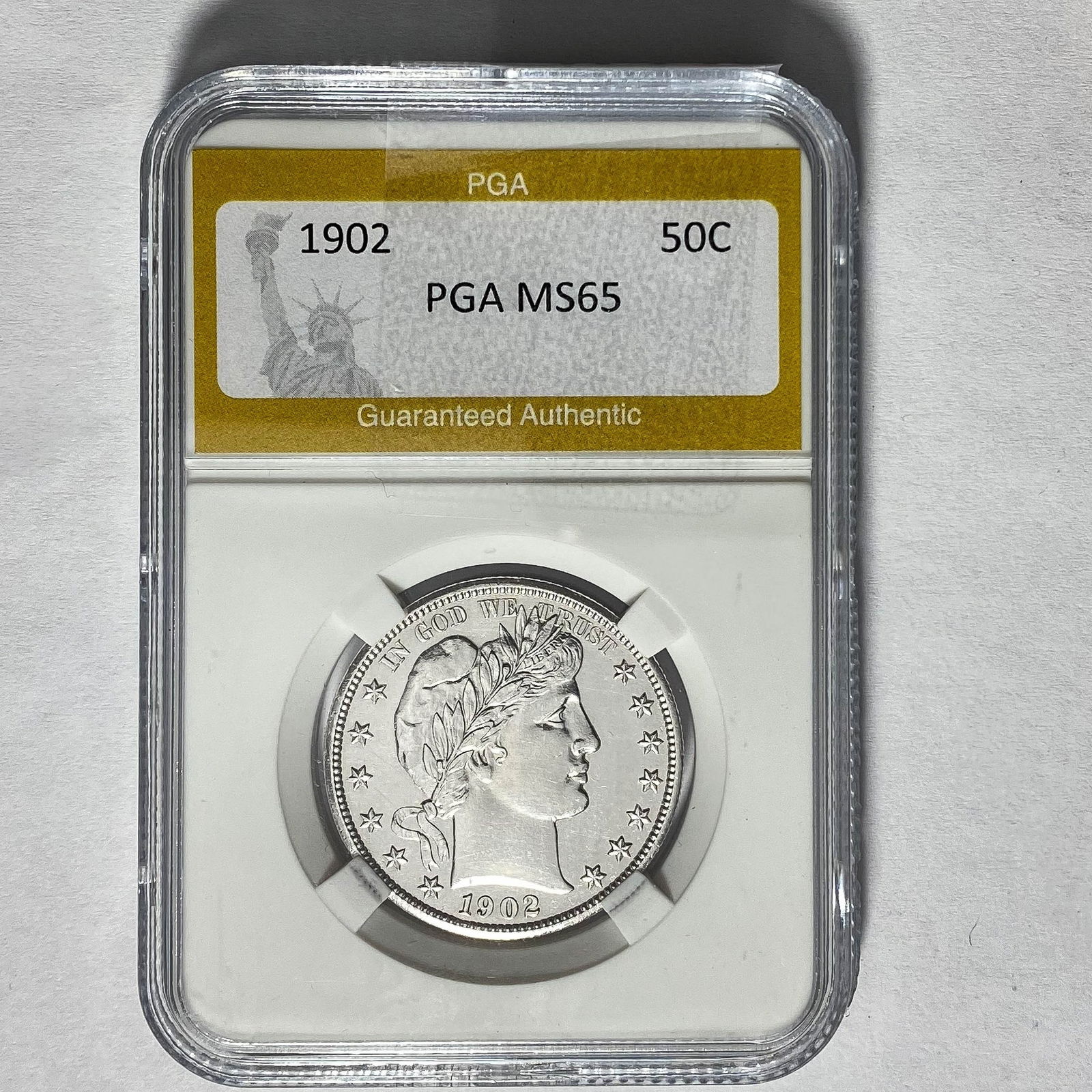 1902 Barber Half Dollar PGA MS65 (1 of 2)