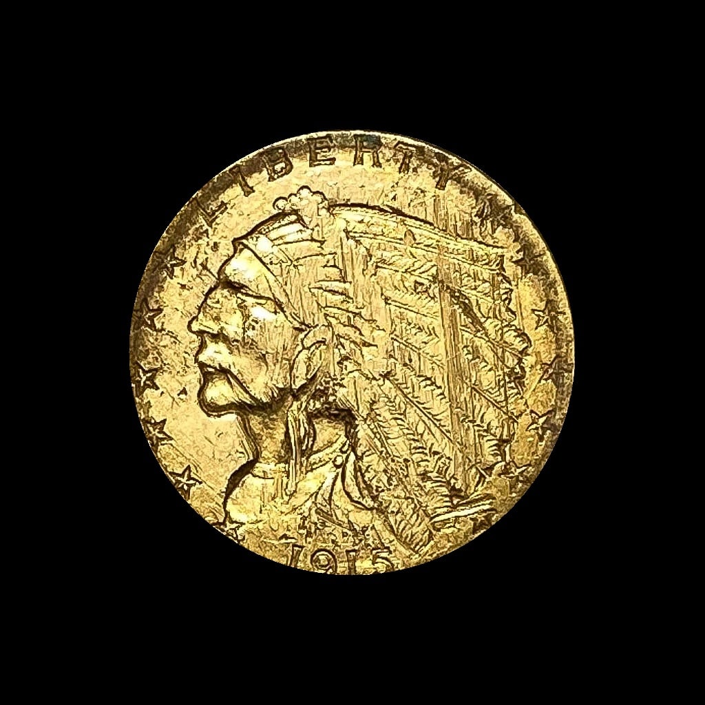 1915 Indian Head Gold $2.50 Quarter Eagle NEARLY UNCIRCULATED (1 of 2)