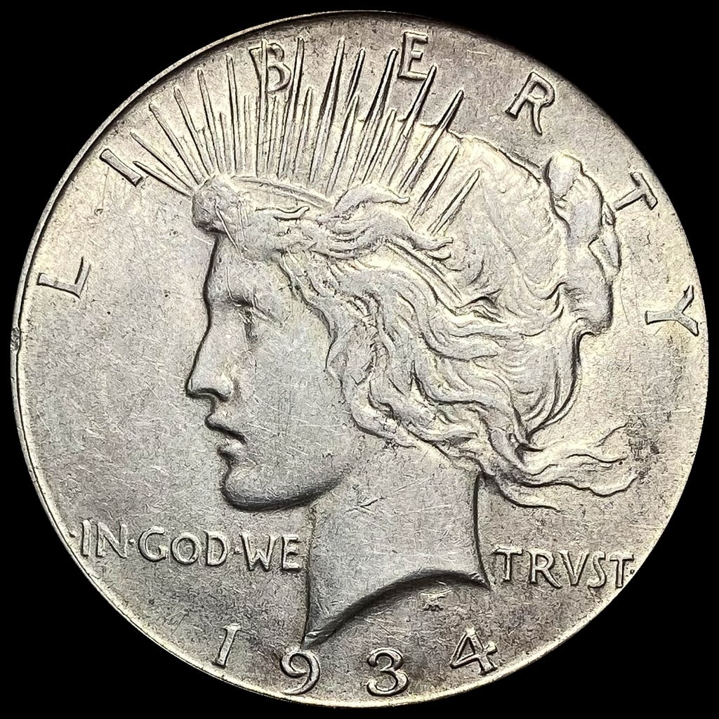 1934-D Silver Peace Dollar NEARLY UNCIRCULATED (1 of 2)