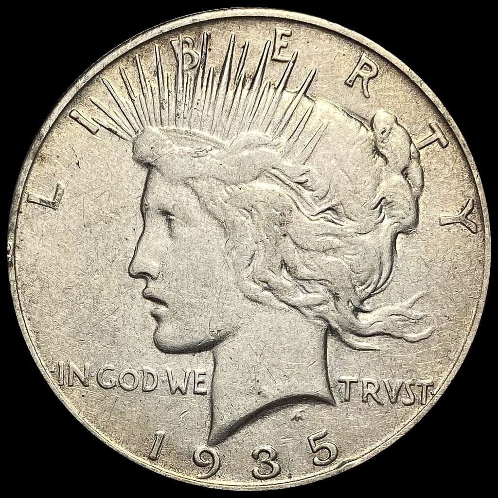 1935-S Silver Peace Dollar LIGHTLY CIRCULATED (1 of 2)