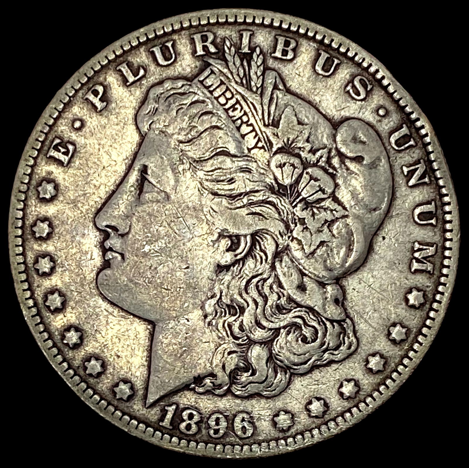 1896-O Silver Morgan Dollar LIGHTLY CIRCULATED (1 of 2)