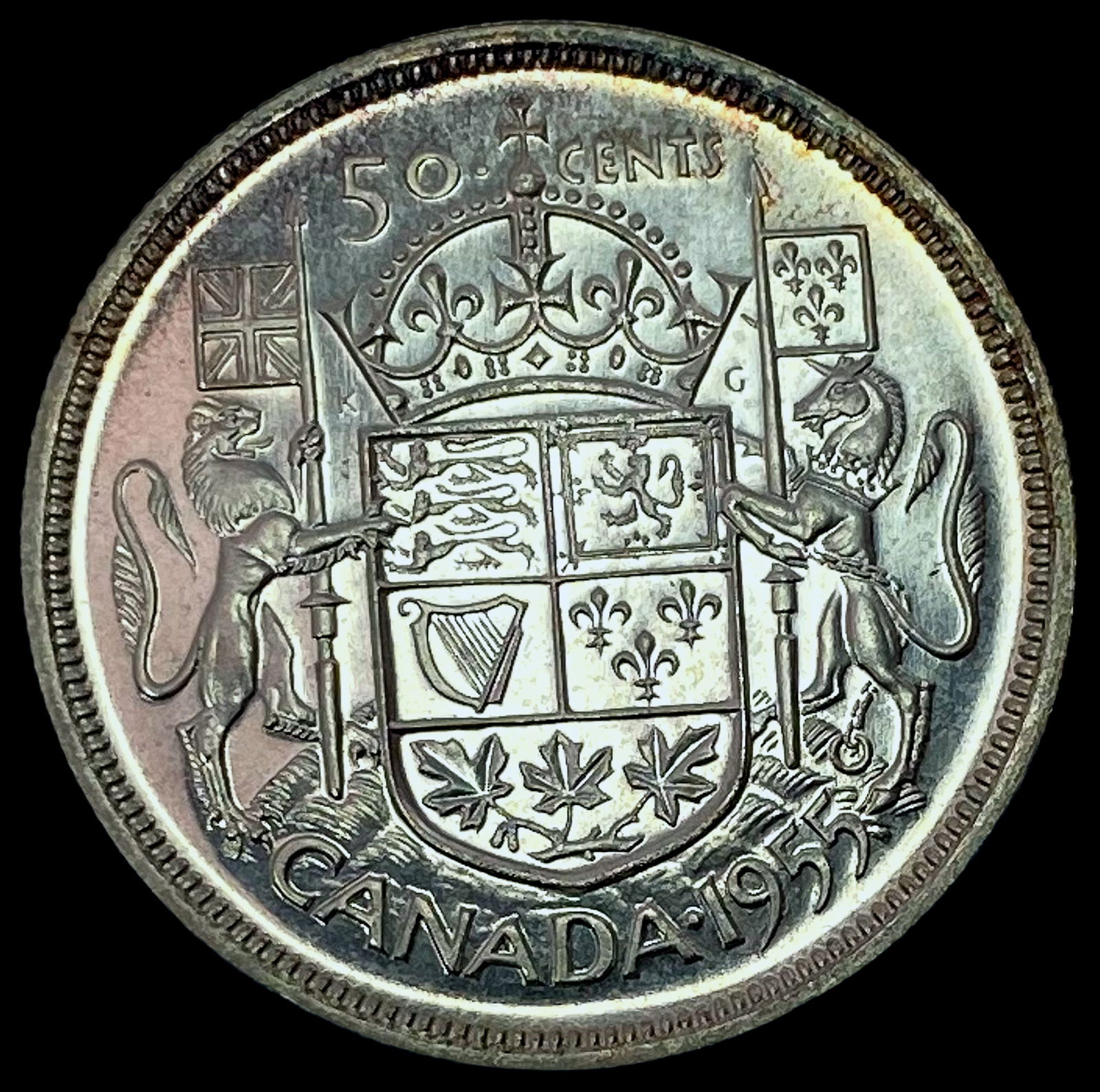 1955 Canada Silver 50 Cents GEM BU (1 of 2)