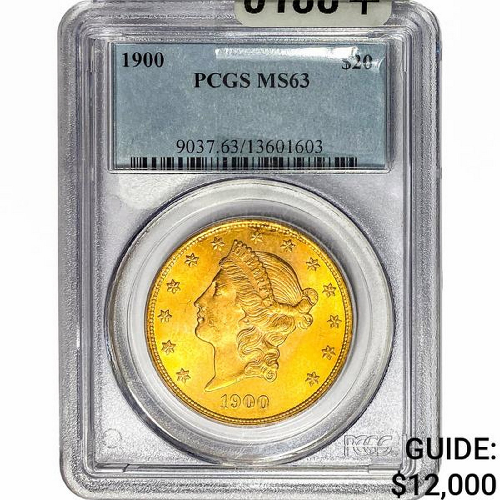1900 $20 Gold Double Eagle PCGS MS63 (1 of 2)