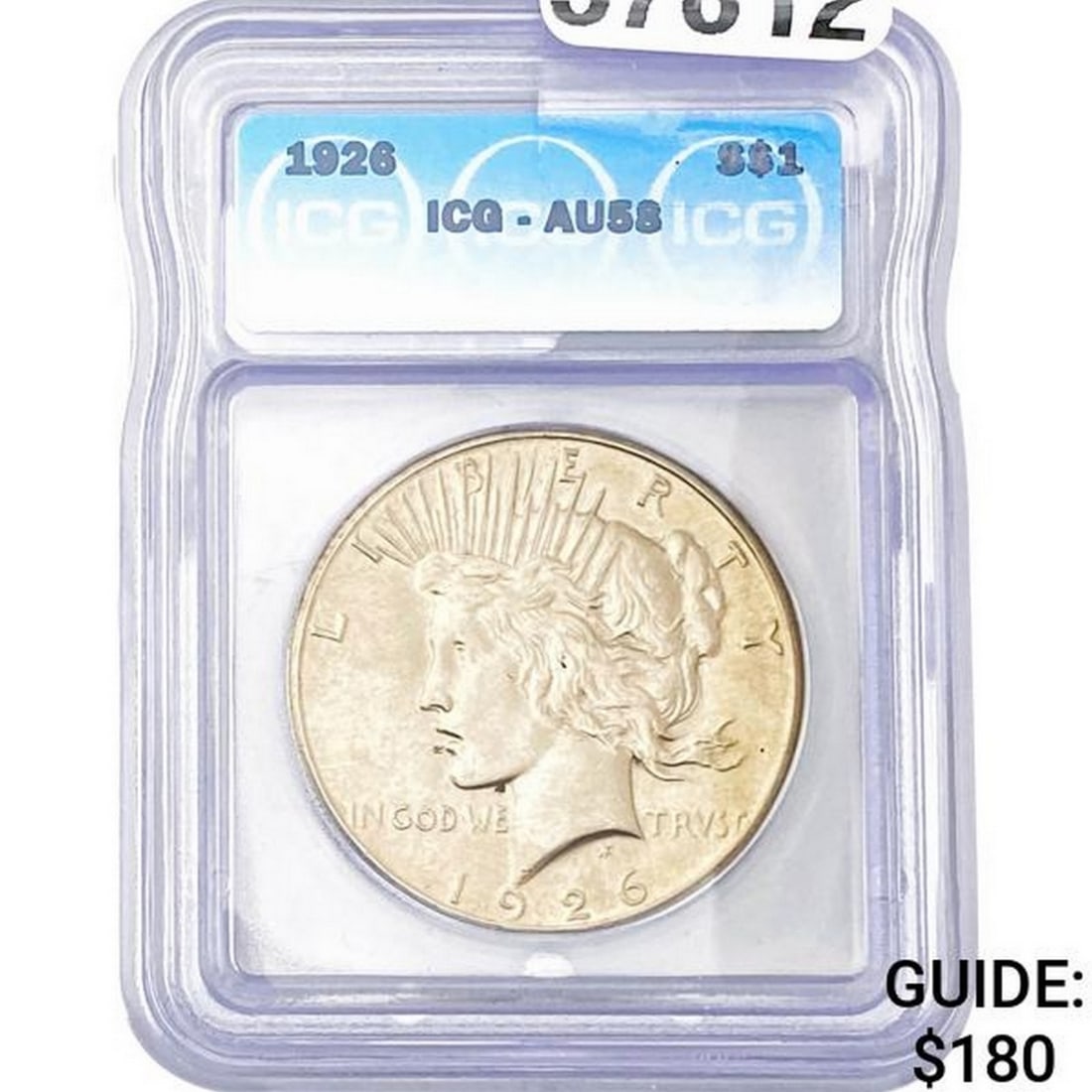1926 Peace Dollar ICG AU58 (1 of 2)