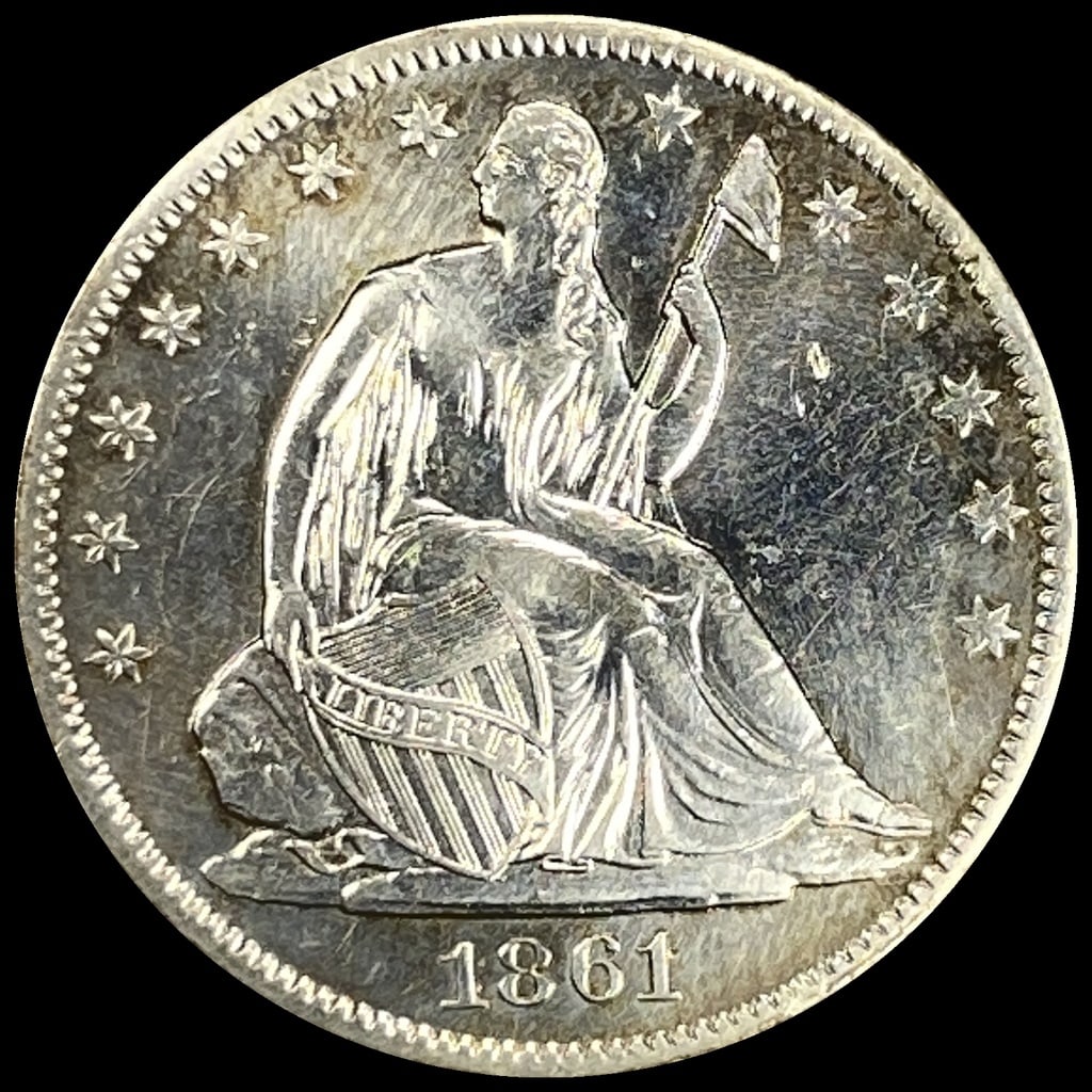 1861-O Seated Liberty Half Dollar UNCIRCULATED (1 of 2)
