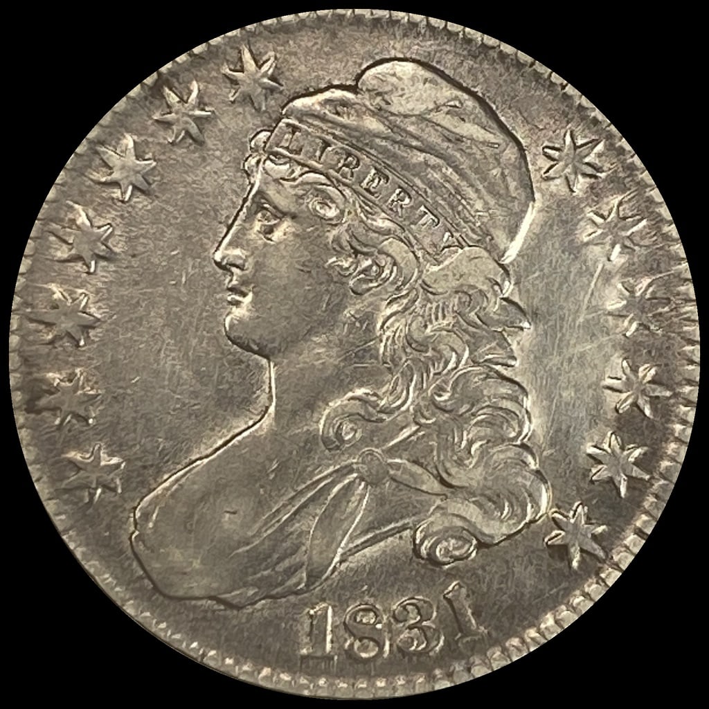 1831 Silver Capped Bust Half Dollar CLOSELY UNCIRCULATED (1 of 2)