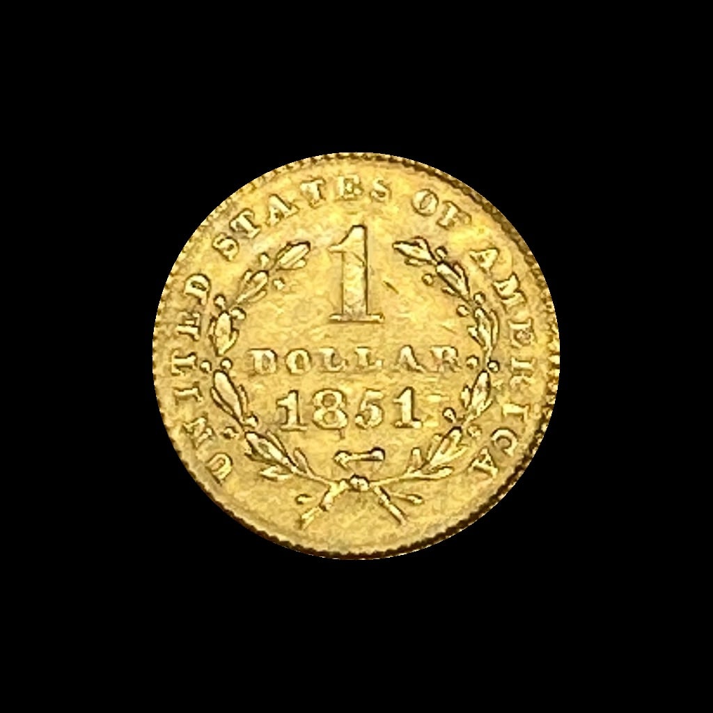 1851 Gold $1 Type 1 CHOICE AU (1 of 2)