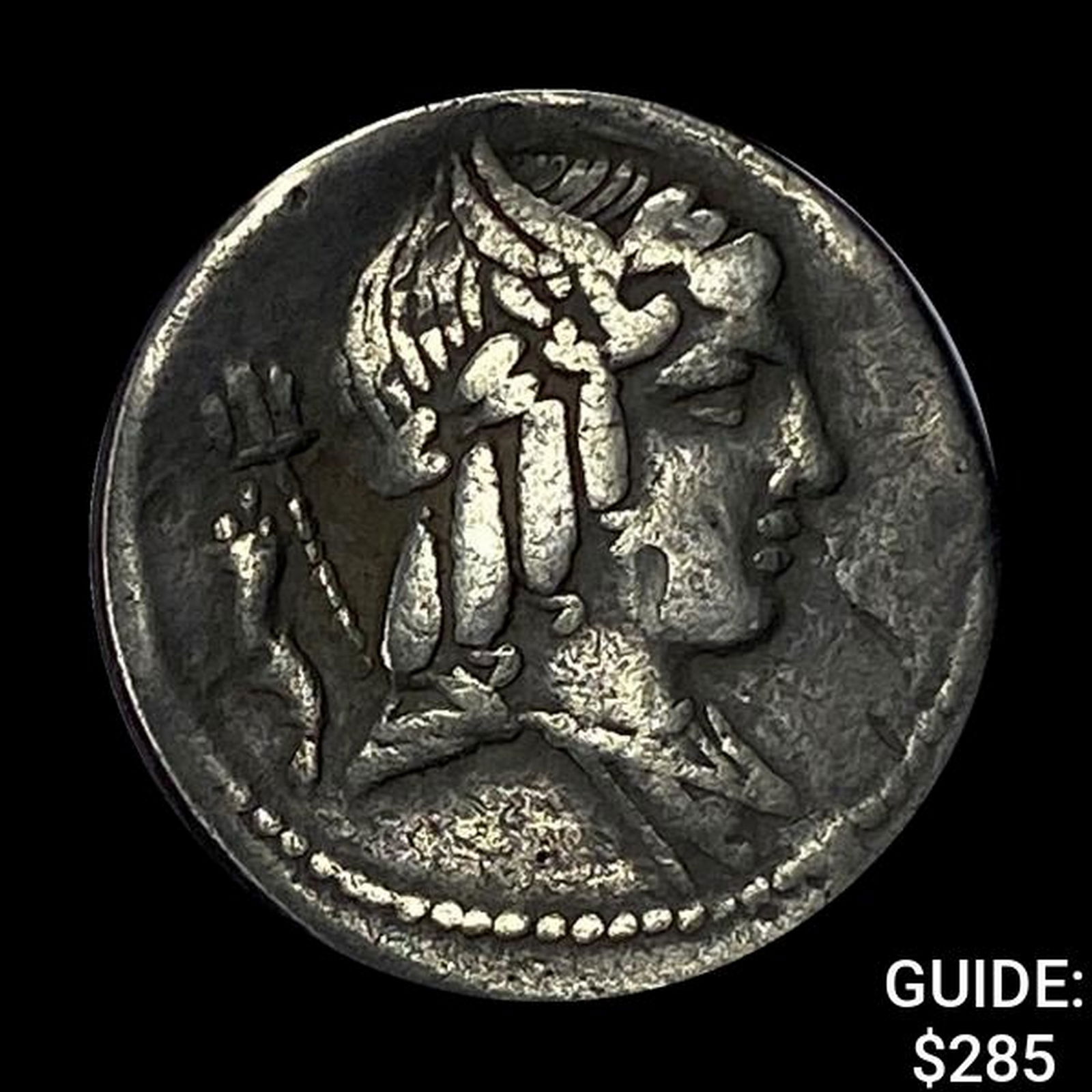 Julius Bursio 85 BC Denarius ABOUT UNCIRCULATED (1 of 2)