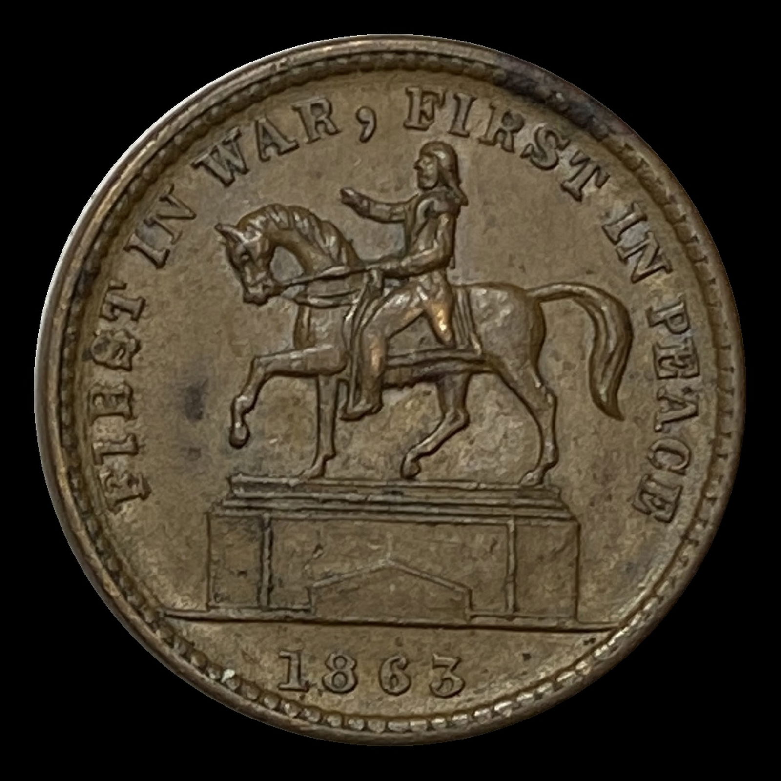 1863 Civil War Token - First in War Union Forever UNCIRCULATED (1 of 2)