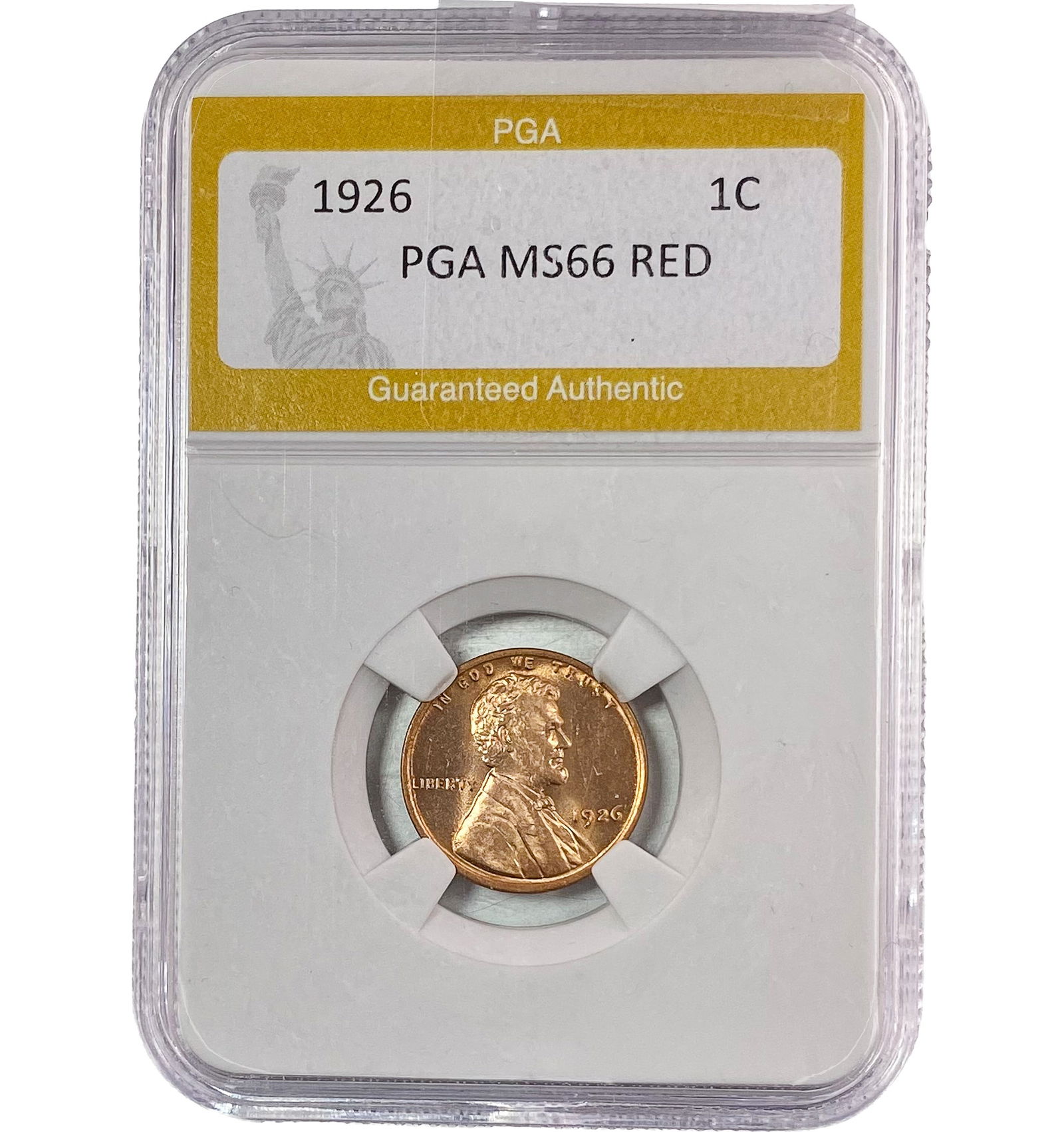 1926 Wheat Cent PGA MS66 RED (1 of 2)