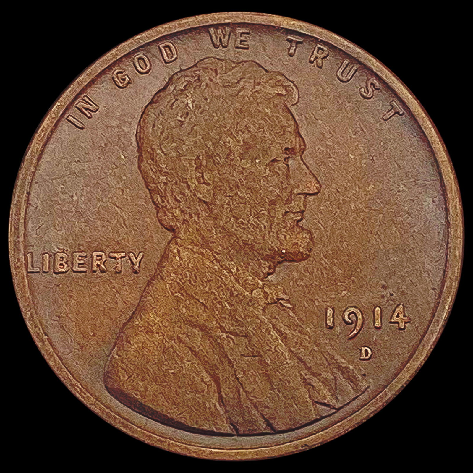 1914-D Wheat Cent NICELY CIRCULATED (1 of 2)