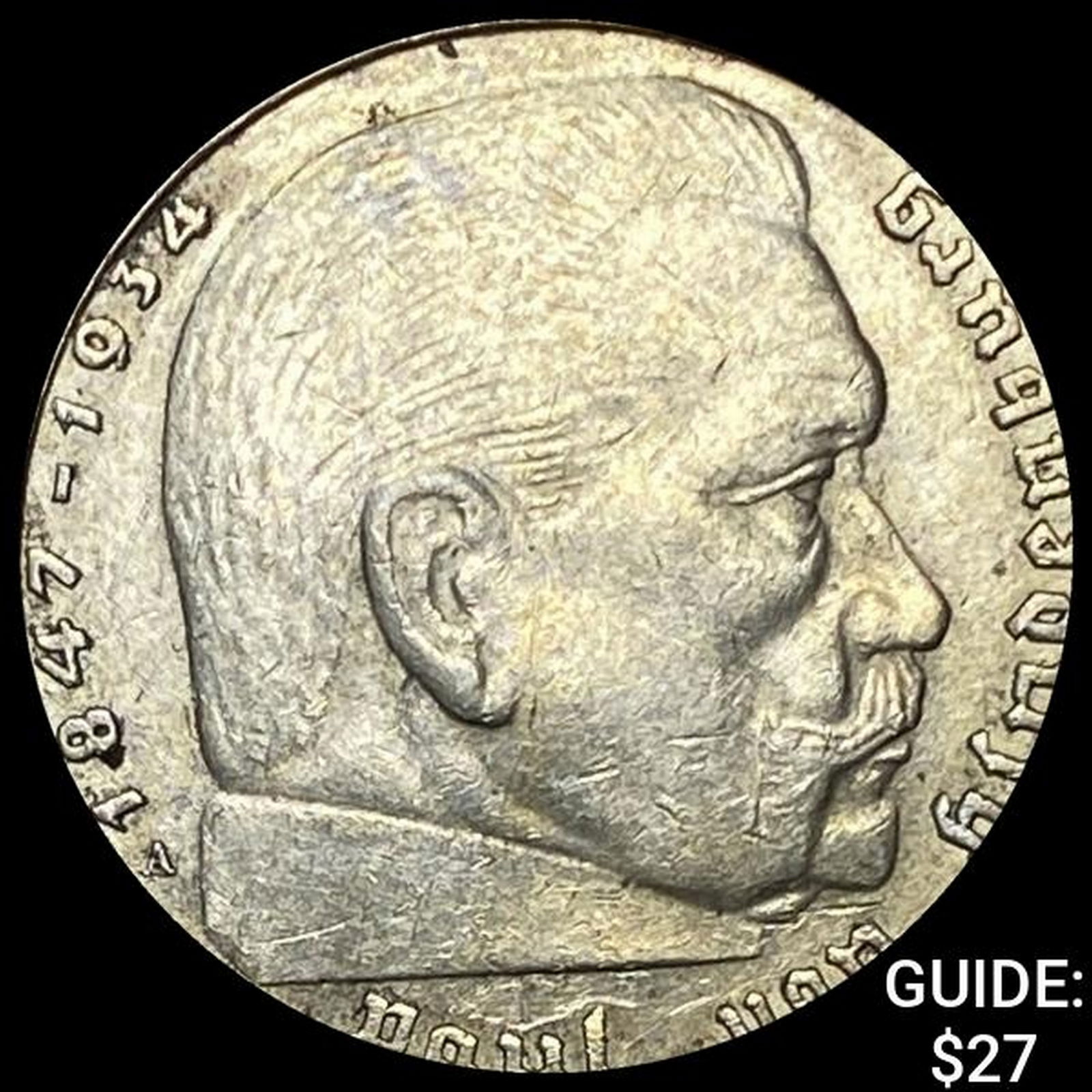 1937-A Germany Silver 2 Reichsmark CHOICE AU (1 of 2)