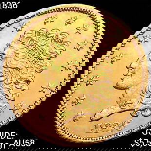 1836 $5 Gold Quarter Eagle CHOICE AU: 1836 $5 Gold Quarter Eagle CHOICE AU