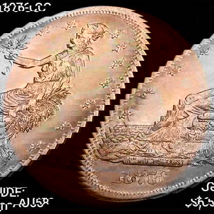 1876-CC $1 Silver Trade Dollar CHOICE AU: 1876-CC $1 Silver Trade Dollar CHOICE AU