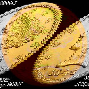 1844-O $5 Gold Half Eagle UNCIRCULATED: 1844-O $5 Gold Half Eagle UNCIRCULATED